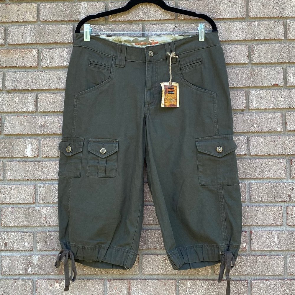 New RIDERS Copper Tie Leg Cotton Capri Pants - Picture 10 of 10
